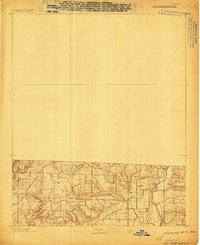 Winslow #4 Arkansas Historical topographic map, 1:62500 scale, 15 X 15 Minute, Year 1898