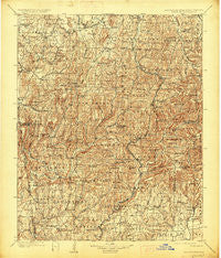 Winslow Arkansas Historical topographic map, 1:125000 scale, 30 X 30 Minute, Year 1901