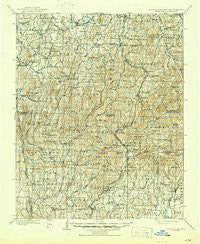 Winslow Arkansas Historical topographic map, 1:125000 scale, 30 X 30 Minute, Year 1901
