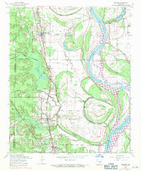 Woodson Arkansas Historical topographic map, 1:24000 scale, 7.5 X 7.5 Minute, Year 1954