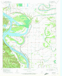 Wright Arkansas Historical topographic map, 1:24000 scale, 7.5 X 7.5 Minute, Year 1970