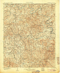 Yellville Arkansas Historical topographic map, 1:125000 scale, 30 X 30 Minute, Year 1905