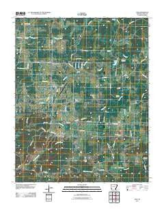 Zion Arkansas Historical topographic map, 1:24000 scale, 7.5 X 7.5 Minute, Year 2011