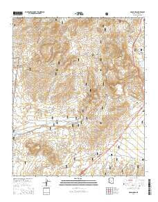 Adams Mesa Arizona Current topographic map, 1:24000 scale, 7.5 X 7.5 Minute, Year 2014