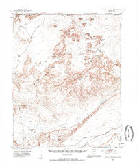 Agathla Peak Arizona Historical topographic map, 1:62500 scale, 15 X 15 Minute, Year 1952