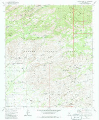 Agua Caliente Hill Arizona Historical topographic map, 1:24000 scale, 7.5 X 7.5 Minute, Year 1981