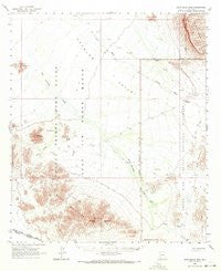 Agua Dulce Mts Arizona Historical topographic map, 1:62500 scale, 15 X 15 Minute, Year 1964