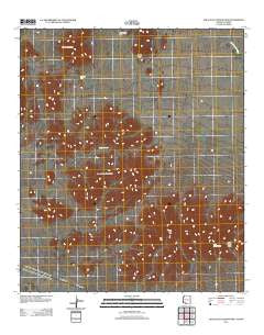 Agua Dulce Mountains Arizona Historical topographic map, 1:24000 scale, 7.5 X 7.5 Minute, Year 2011