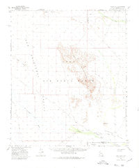 Aguila Mountains Arizona Historical topographic map, 1:62500 scale, 15 X 15 Minute, Year 1965