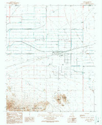 Aguila Arizona Historical topographic map, 1:24000 scale, 7.5 X 7.5 Minute, Year 1990