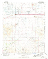 Aguila Arizona Historical topographic map, 1:62500 scale, 15 X 15 Minute, Year 1962