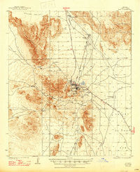 Ajo Arizona Historical topographic map, 1:62500 scale, 15 X 15 Minute, Year 1934