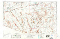 Ajo Arizona Historical topographic map, 1:250000 scale, 1 X 2 Degree, Year 1953
