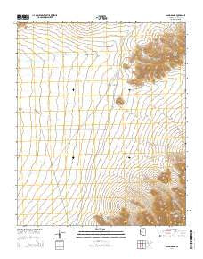 Alamo Dam SE Arizona Current topographic map, 1:24000 scale, 7.5 X 7.5 Minute, Year 2014