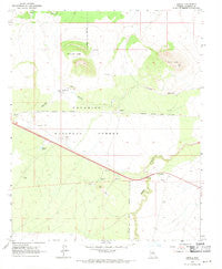 Angell Arizona Historical topographic map, 1:24000 scale, 7.5 X 7.5 Minute, Year 1968