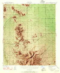 Antelope Peak Arizona Historical topographic map, 1:62500 scale, 15 X 15 Minute, Year 1946