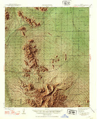 Antelope Peak Arizona Historical topographic map, 1:62500 scale, 15 X 15 Minute, Year 1948