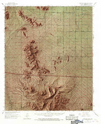 Antelope Peak Arizona Historical topographic map, 1:62500 scale, 15 X 15 Minute, Year 1963