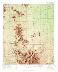 Antelope Peak Arizona Historical topographic map, 1:62500 scale, 15 X 15 Minute, Year 1963