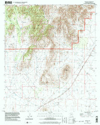 Apache Arizona Historical topographic map, 1:24000 scale, 7.5 X 7.5 Minute, Year 1996
