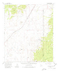 Apache Arizona Historical topographic map, 1:62500 scale, 15 X 15 Minute, Year 1958