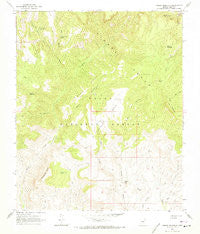 Armer Mountain Arizona Historical topographic map, 1:24000 scale, 7.5 X 7.5 Minute, Year 1964