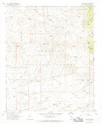 Arnold Mesa Arizona Historical topographic map, 1:24000 scale, 7.5 X 7.5 Minute, Year 1967