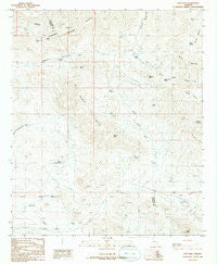 Ash Peak Arizona Historical topographic map, 1:24000 scale, 7.5 X 7.5 Minute, Year 1986