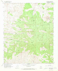 Austin Peak Arizona Historical topographic map, 1:24000 scale, 7.5 X 7.5 Minute, Year 1968