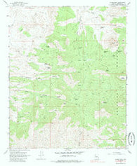 Austin Peak Arizona Historical topographic map, 1:24000 scale, 7.5 X 7.5 Minute, Year 1968