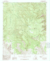 Aztec Peak Arizona Historical topographic map, 1:24000 scale, 7.5 X 7.5 Minute, Year 1986