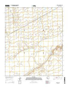 Aztec NW Arizona Current topographic map, 1:24000 scale, 7.5 X 7.5 Minute, Year 2014