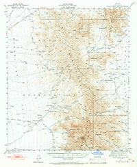 Baboquivari Peak Arizona Historical topographic map, 1:62500 scale, 15 X 15 Minute, Year 1941