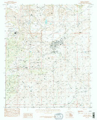 Bagdad Arizona Historical topographic map, 1:24000 scale, 7.5 X 7.5 Minute, Year 1986