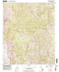 Bassett Peak Arizona Historical topographic map, 1:24000 scale, 7.5 X 7.5 Minute, Year 1996