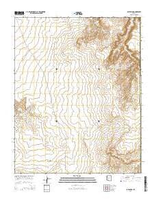 Bat Spring Arizona Current topographic map, 1:24000 scale, 7.5 X 7.5 Minute, Year 2014
