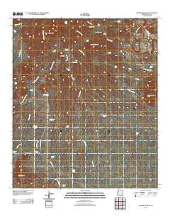 Batamote Hills Arizona Historical topographic map, 1:24000 scale, 7.5 X 7.5 Minute, Year 2011