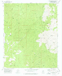 Battleship Butte Arizona Historical topographic map, 1:24000 scale, 7.5 X 7.5 Minute, Year 1974