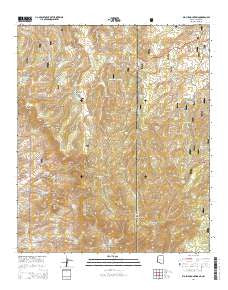 Big Lue Mountains Arizona Current topographic map, 1:24000 scale, 7.5 X 7.5 Minute, Year 2014