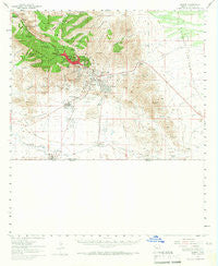 Bisbee Arizona Historical topographic map, 1:62500 scale, 15 X 15 Minute, Year 1958