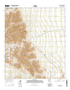 Bisbee NE Arizona Current topographic map, 1:24000 scale, 7.5 X 7.5 Minute, Year 2014