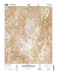 Bloody Basin Arizona Current topographic map, 1:24000 scale, 7.5 X 7.5 Minute, Year 2014