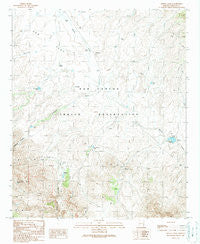 Bonita Tank Arizona Historical topographic map, 1:24000 scale, 7.5 X 7.5 Minute, Year 1989