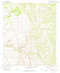 Booger Canyon Arizona Historical topographic map, 1:24000 scale, 7.5 X 7.5 Minute, Year 1972