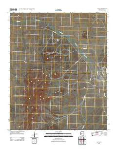 Bouse Arizona Historical topographic map, 1:24000 scale, 7.5 X 7.5 Minute, Year 2011