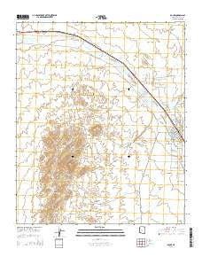 Bouse Arizona Current topographic map, 1:24000 scale, 7.5 X 7.5 Minute, Year 2014