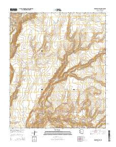 Bozarth Mesa Arizona Current topographic map, 1:24000 scale, 7.5 X 7.5 Minute, Year 2014