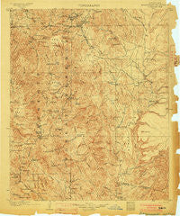 Bradshaw Mountains Arizona Historical topographic map, 1:125000 scale, 30 X 30 Minute, Year 1903