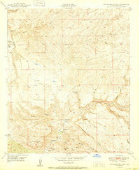 Brandenburg Mtn Arizona Historical topographic map, 1:24000 scale, 7.5 X 7.5 Minute, Year 1950