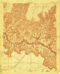 Bright Angel Arizona Historical topographic map, 1:48000 scale, 15 X 15 Minute, Year 1906